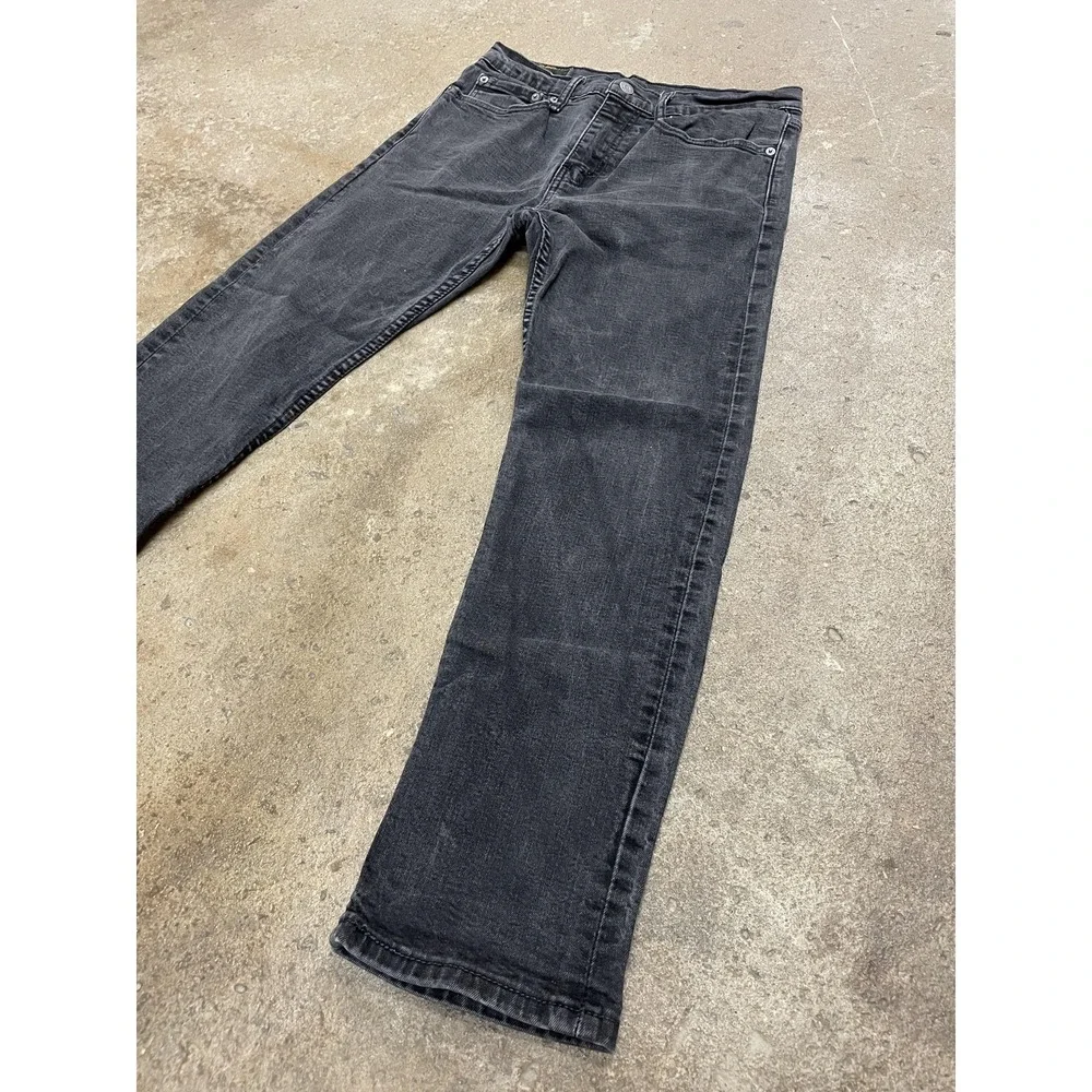 Levis 502 Jeans‎ Mens 31x30 Gray Tapered Leg Stretch Denim Zip Fly 5-Pocket